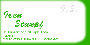 iren stumpf business card